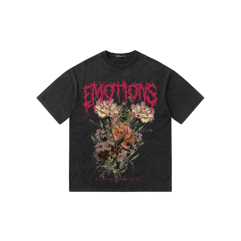 Retro Plants Cotton T Shirt Unisex-8