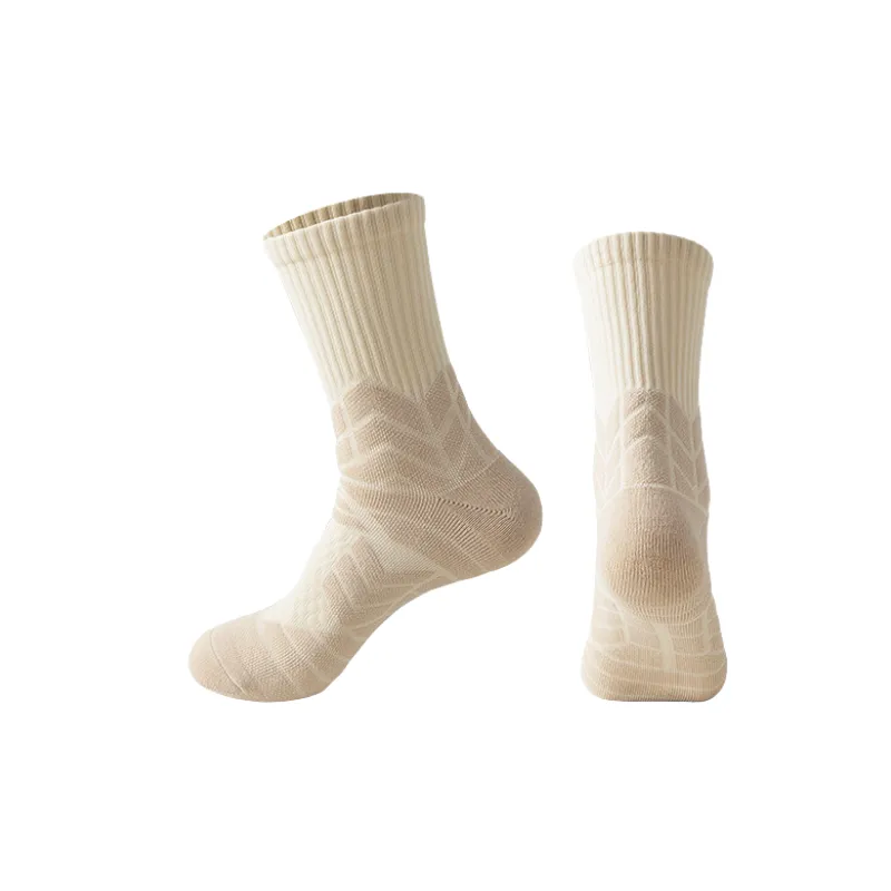 Plain Sporty Polyester Mid Calf Sock-1