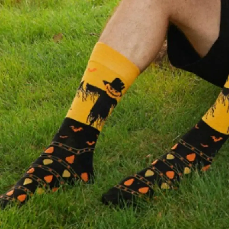 Fashionable Casual 100% Cotton Mid Calf Sock-1