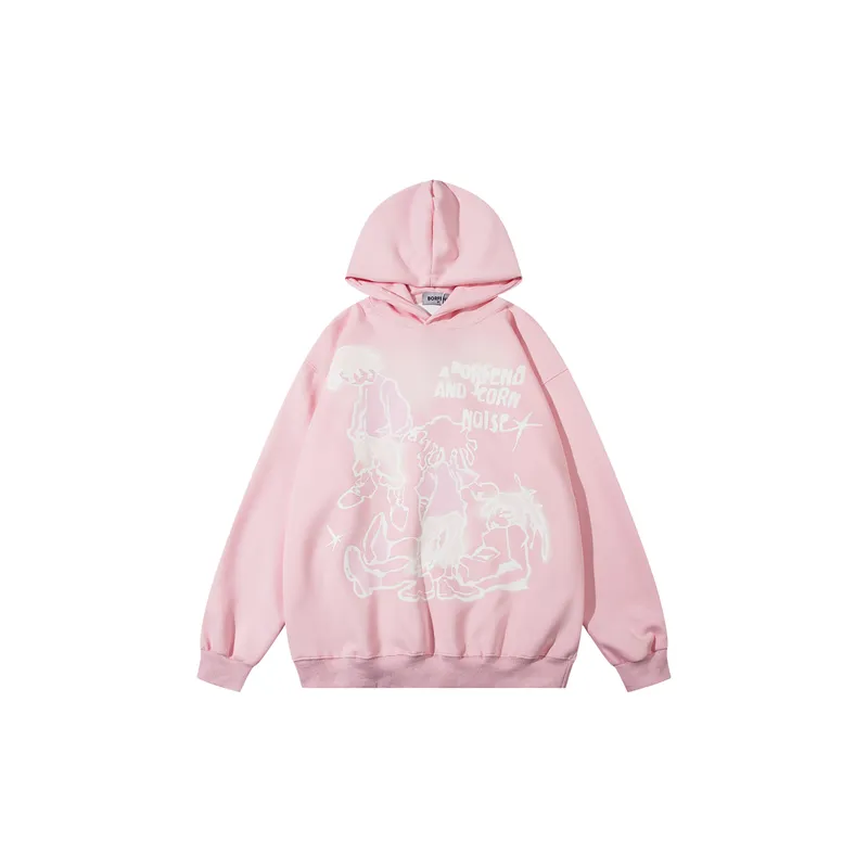 Casual Loose Cotton Blended Fabric Sweatshirt-6