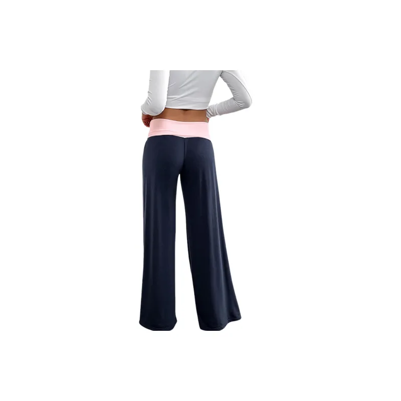 Casual Plain Polyester Sports Pants Women-1
