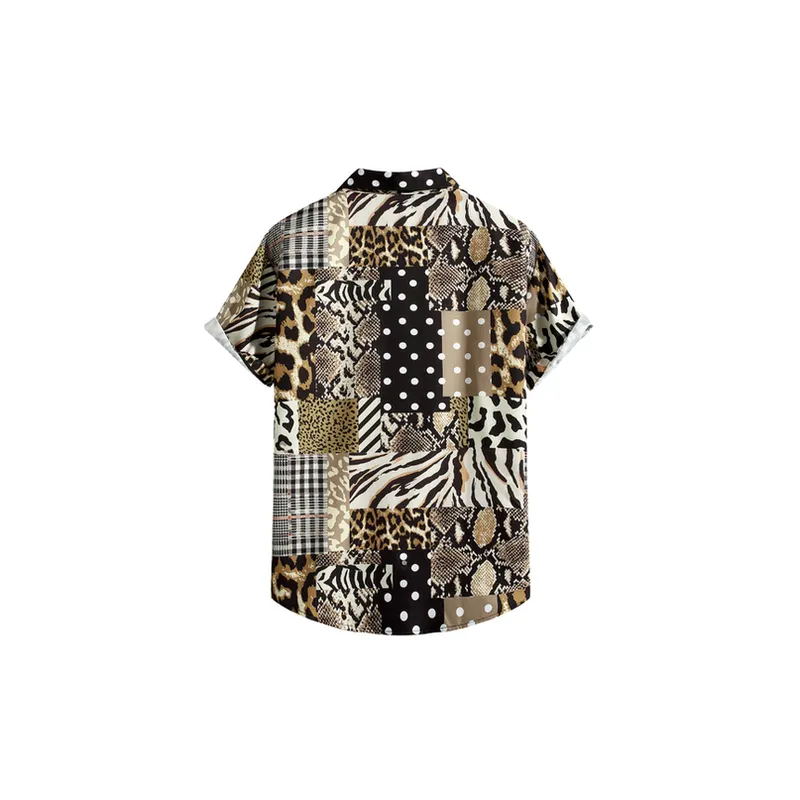 Retro Casual Plaid Print Shirt-1