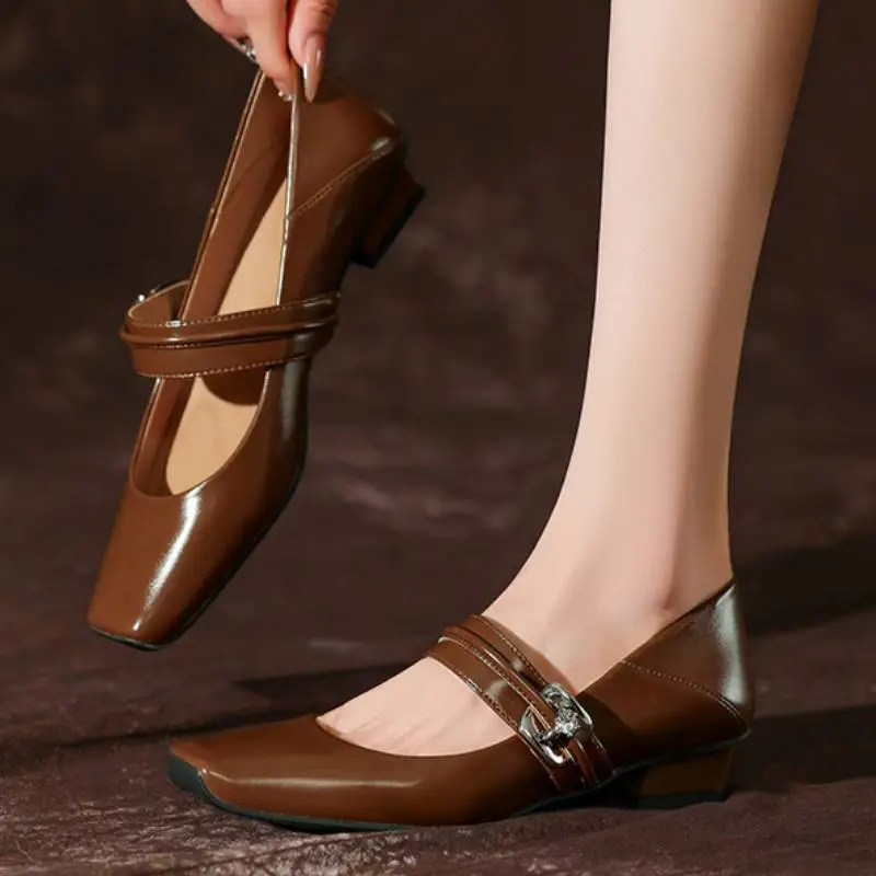 Casual Plain Mary Jane Shoes-5