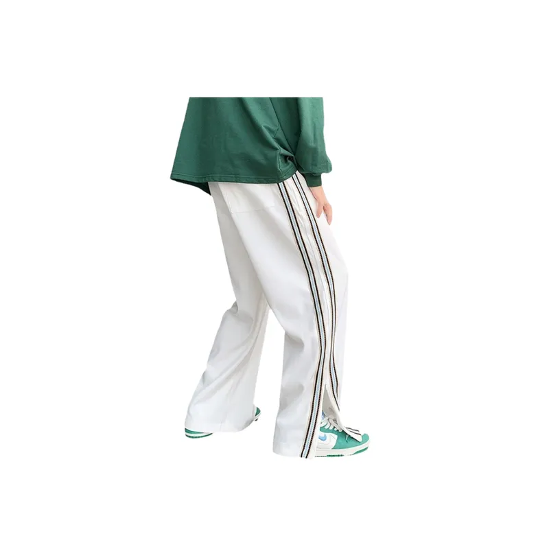 Retro Side Stripe Casual Sweatpants-3