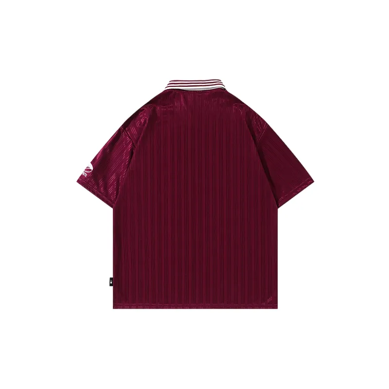 Retro Loose Polyester Polo-3