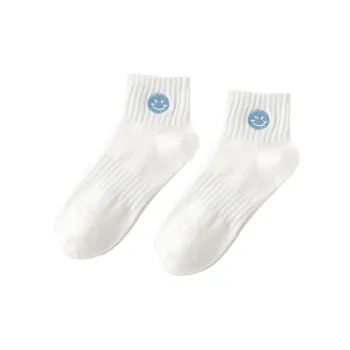Fashionable Breathable Casual Combed Cotton Mid Calf Sock