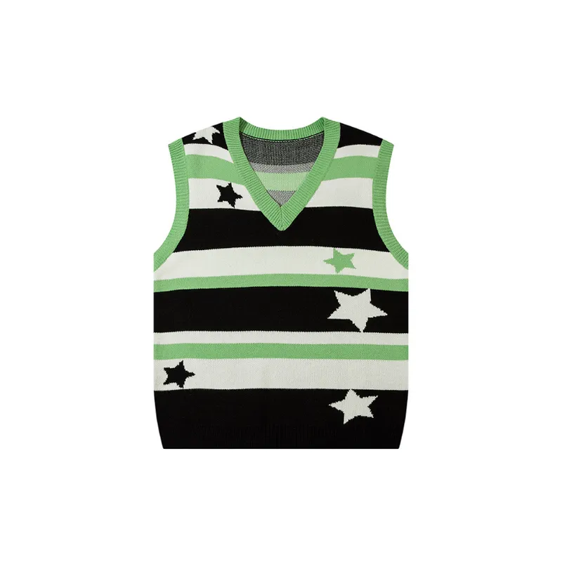 Striped Loose Vest-4