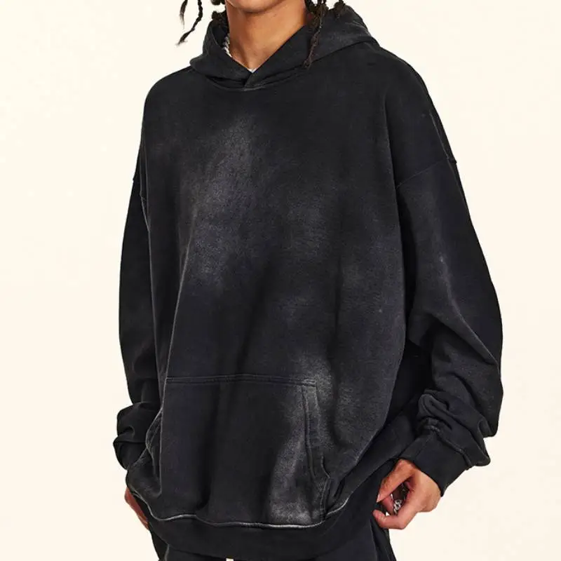 Fashion Washed Cotton Sweatshirt-13