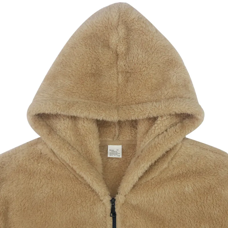 Fashionable Plain Zipper Jacket-5