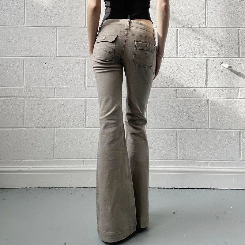 Retro Fashionable Cargo Pants Women-2