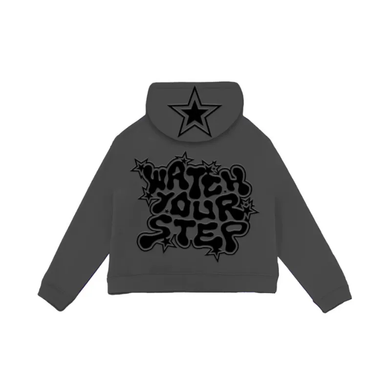 Street Star Letter Print Sweatshirt-7