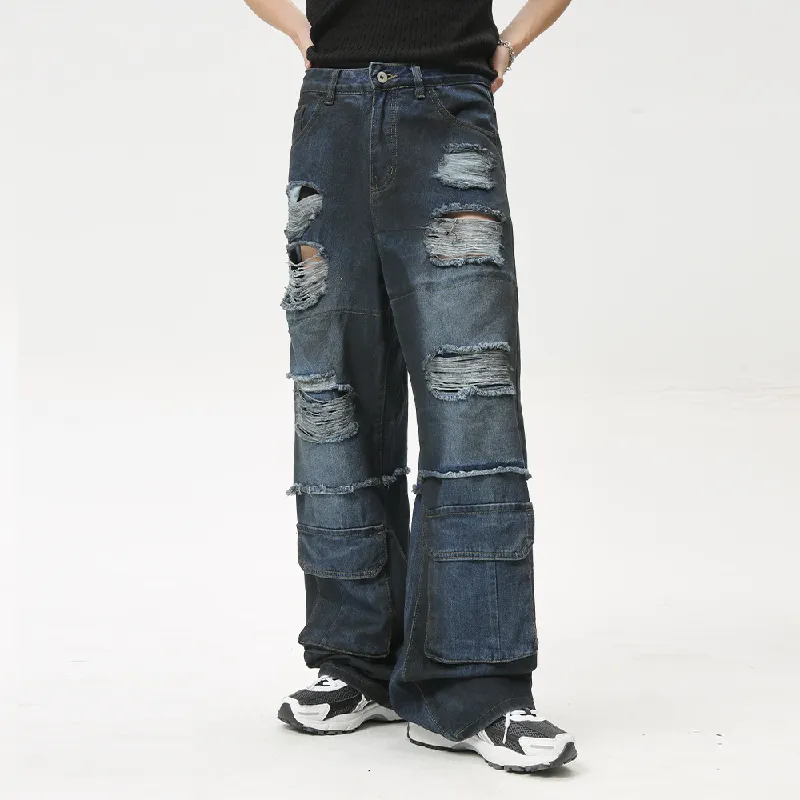 Basics Ripped Jeans-2