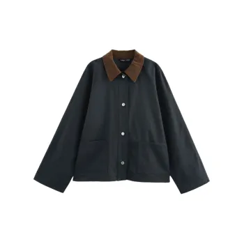 Casual Street Polyester Jacket Women