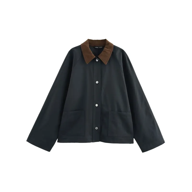 Casual Street Polyester Jacket Women-0