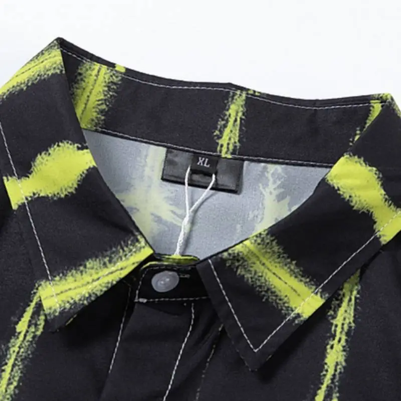 Retro Ink Splashed Casual Shirt-2