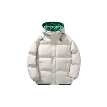 Simple Loose Blended Synthetic Fabrics Quilted Jacket