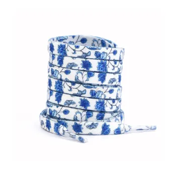 Blue And White Porcelain Pattern Shoelaces