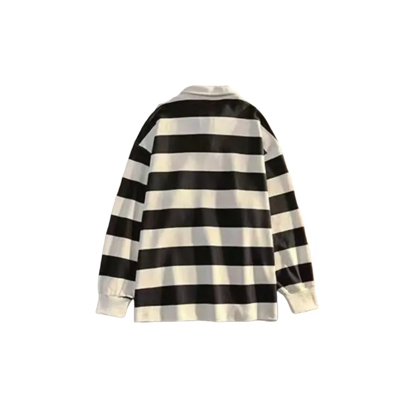 Fashionable Striped Polyester Polo-1