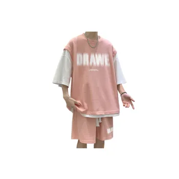 Trendy Short Sleeved Shorts Two Piece Suit
