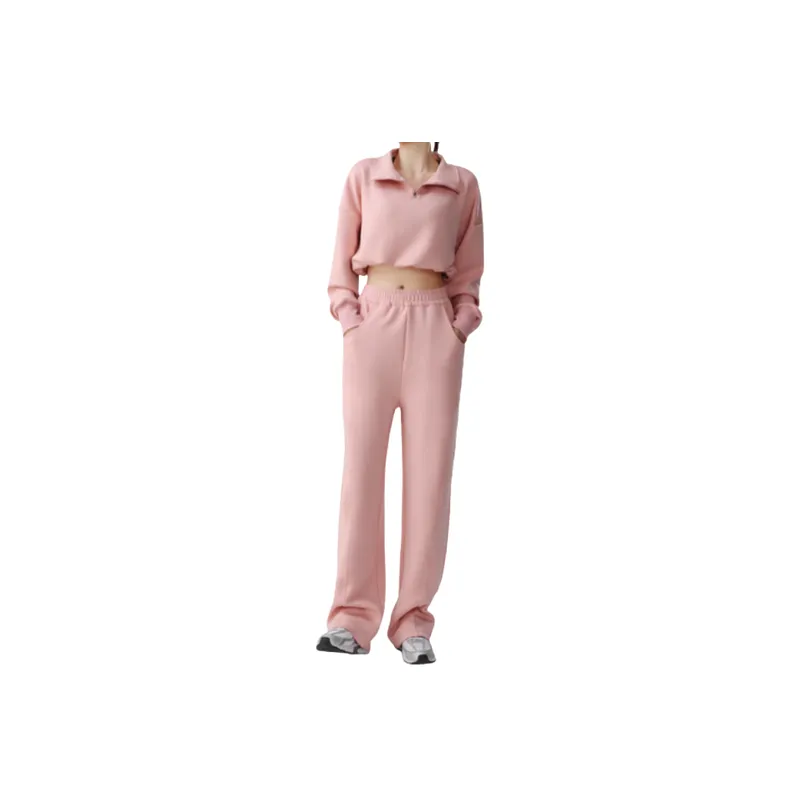 Simple Loose Polyester Casual Pants Women-13