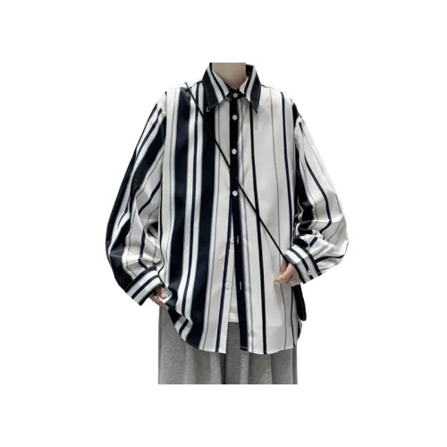 Trendy Loose Long-Sleeved Ice Silk Shirt