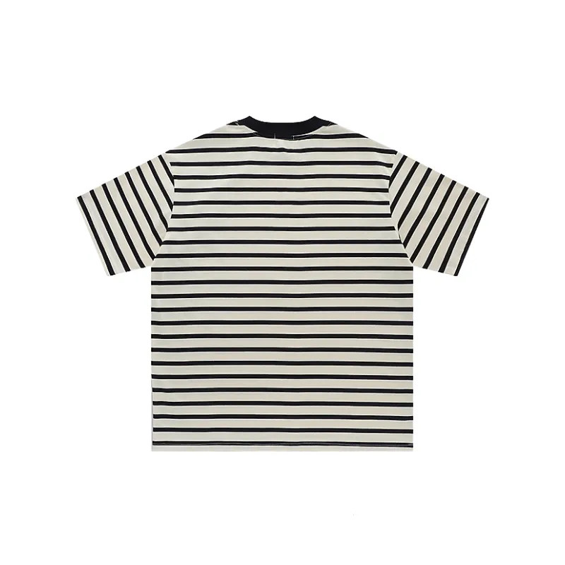 Fashion Contrast Color 100% Cotton T-Shirt-1
