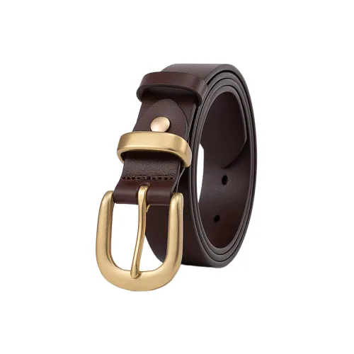 Simple Plain Leather Belt Women