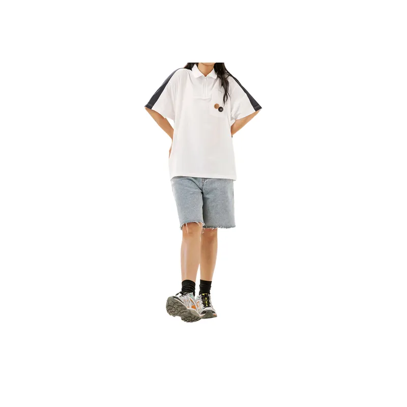 Loose Retro Polo Shirt-3
