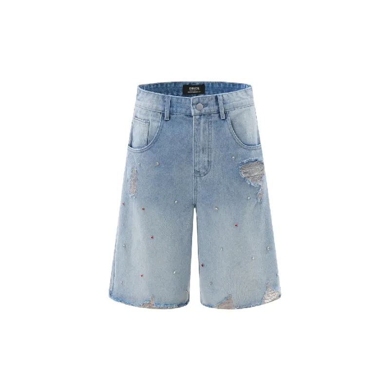 Street Ripped Denim Shorts