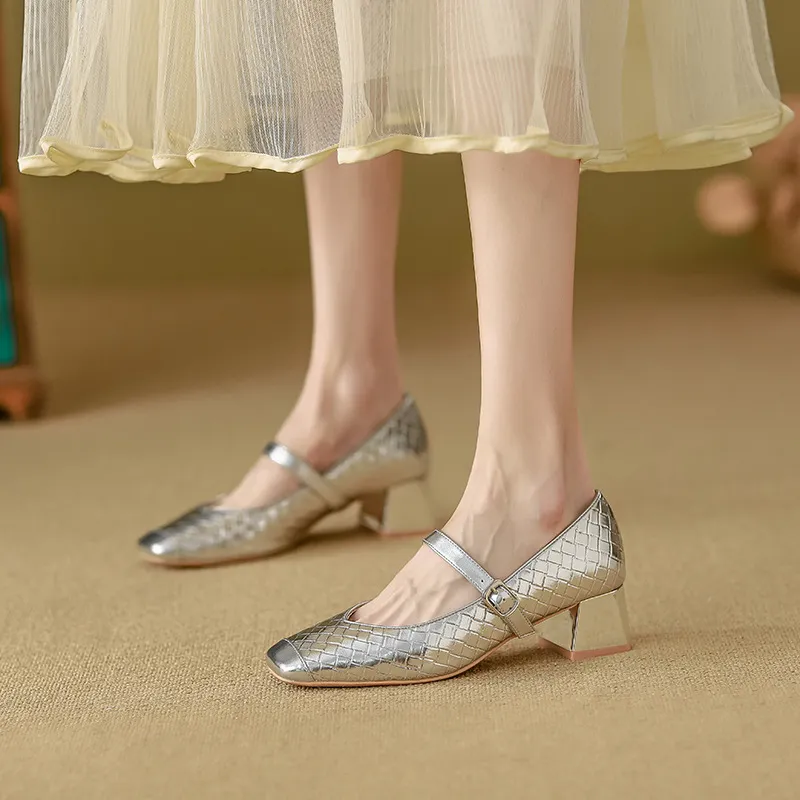 Casual Fashionable Mary Jane Shoes-4