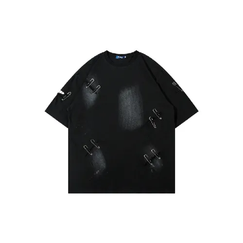 Ripped Tie Dye Cotton Blended Fabric T-Shirt Unisex