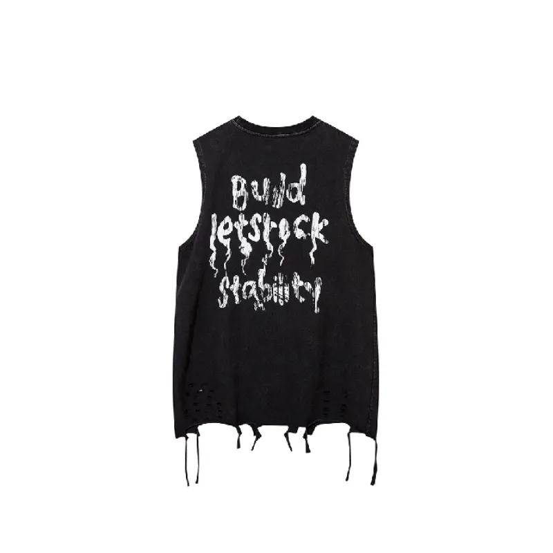 Retro Washed Cotton Vest-1