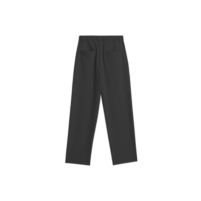 Casual Loose Blended Synthetic Fabrics Suit Trousers-5