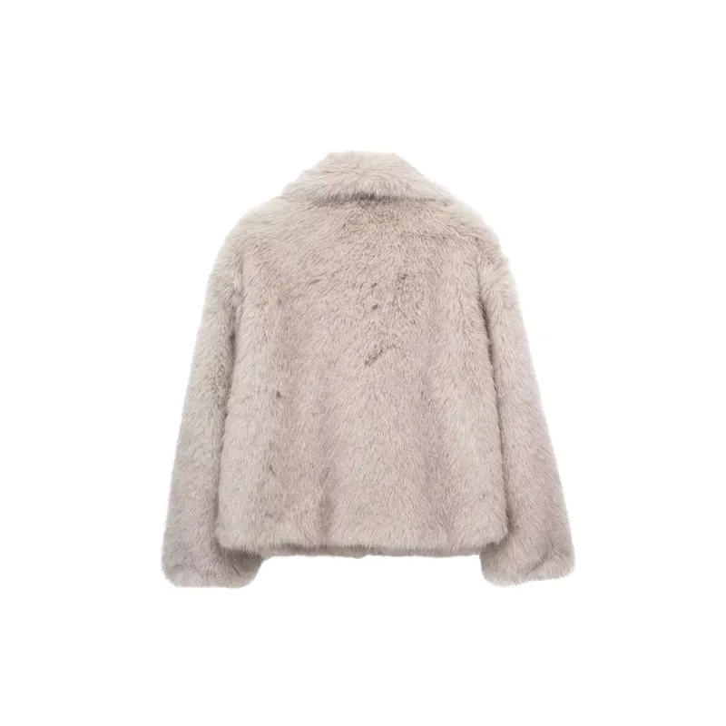 Casual Warm Polyester Jacket Women-1