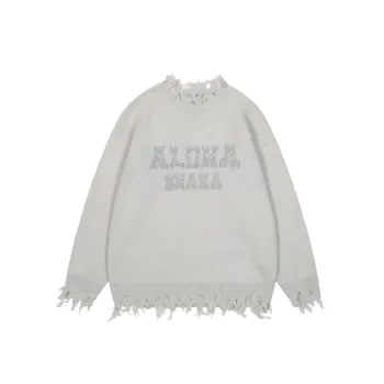 Retro Ripped Sweater