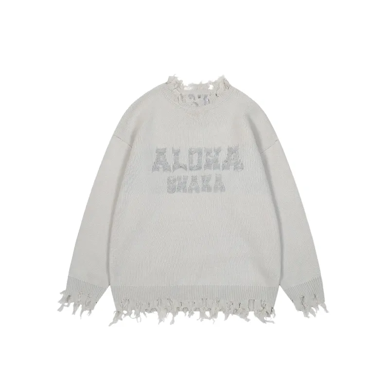 Retro Ripped Sweater-2