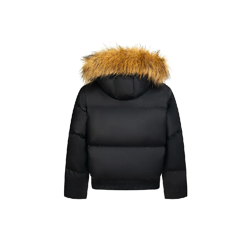 Fashion Simple Blended Synthetic Fabrics Quilted Jacket-5
