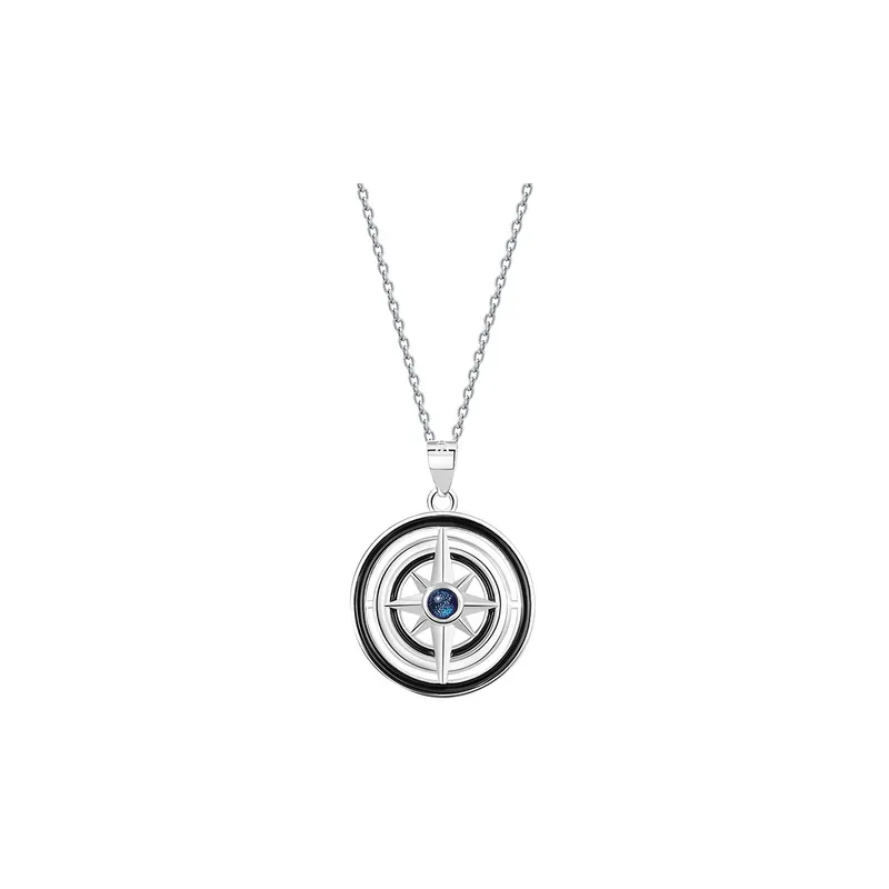 Sterling Silver Six pointed Star Necklace-0