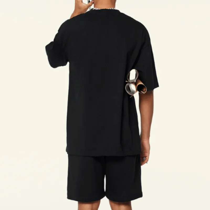 Casual Loose 100% Cotton T Shirt-7