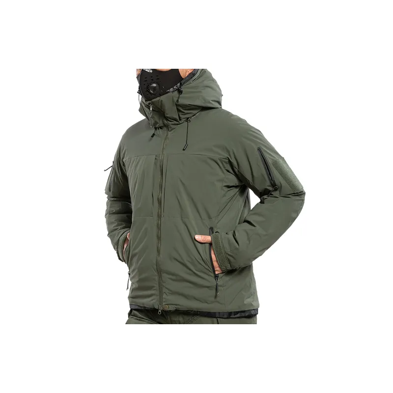 Basics Loose Synthetic Fiber Quilted Jacket-0