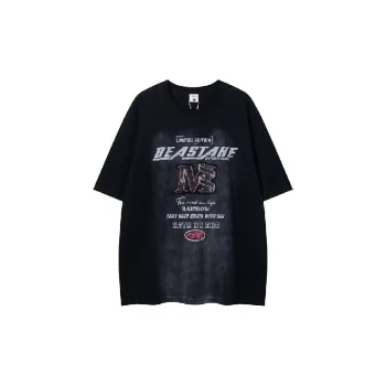 Retro Loose Cotton Blended Fabric T Shirt