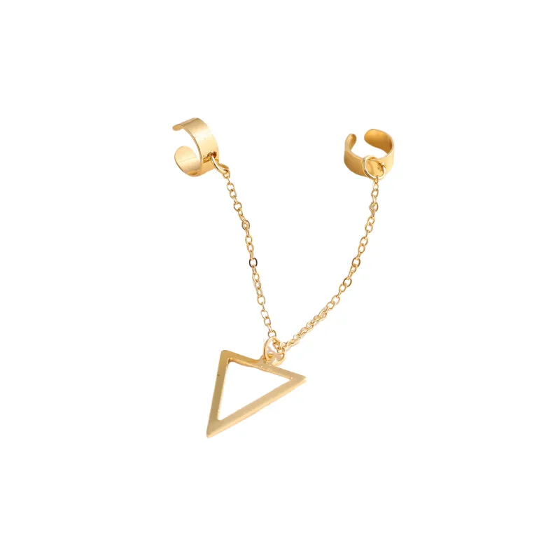 Simple Plain Ear Stud Women-3