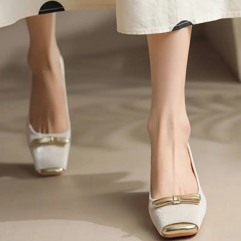 Casual Bow High Heels-5