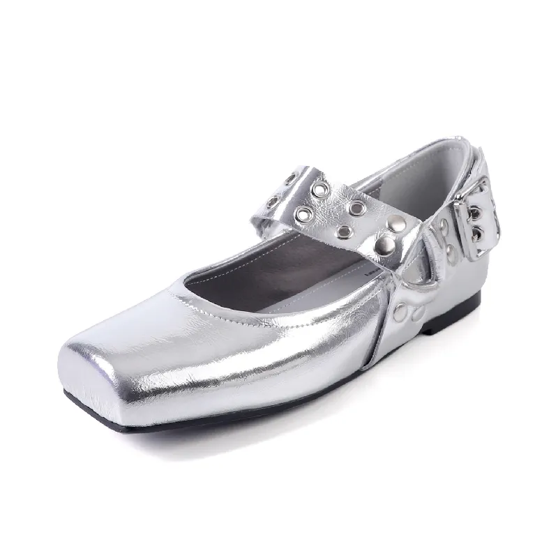 Retro Plain Mary Jane Shoes-8