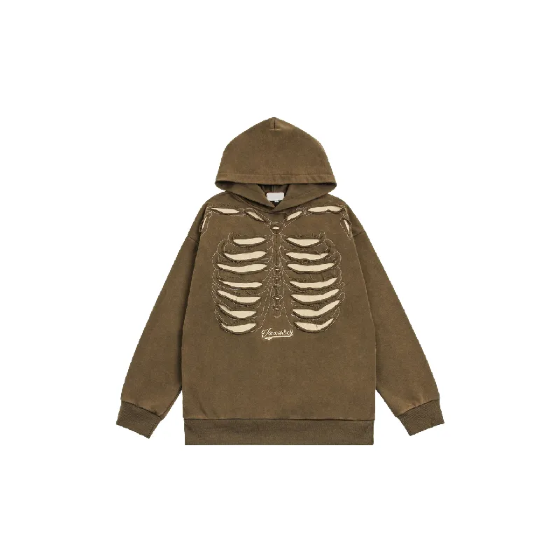 Skull Ripped Sweatshirt-0