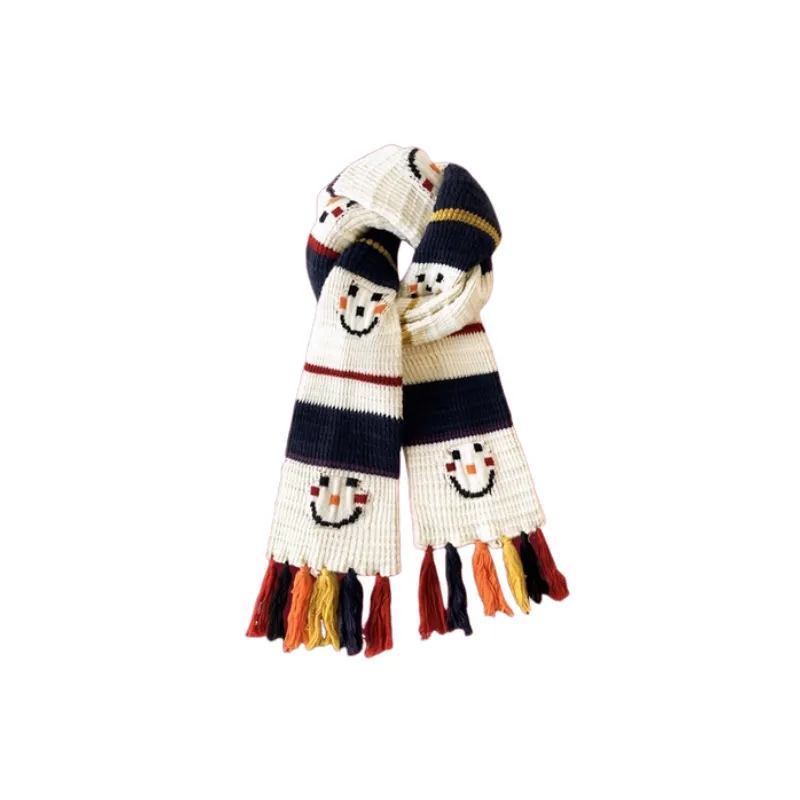 Cute Contrast Color Knit Scarf-2