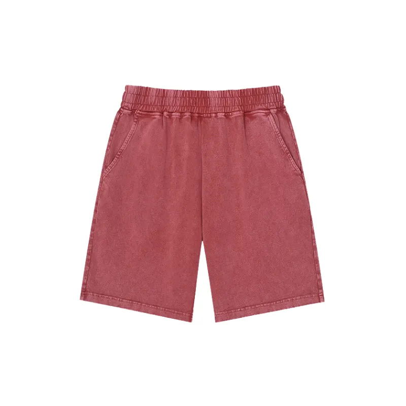 Retro Simple 100% Cotton Casual Shorts-6