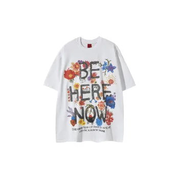 Fashionable Letter 100% Cotton T Shirt