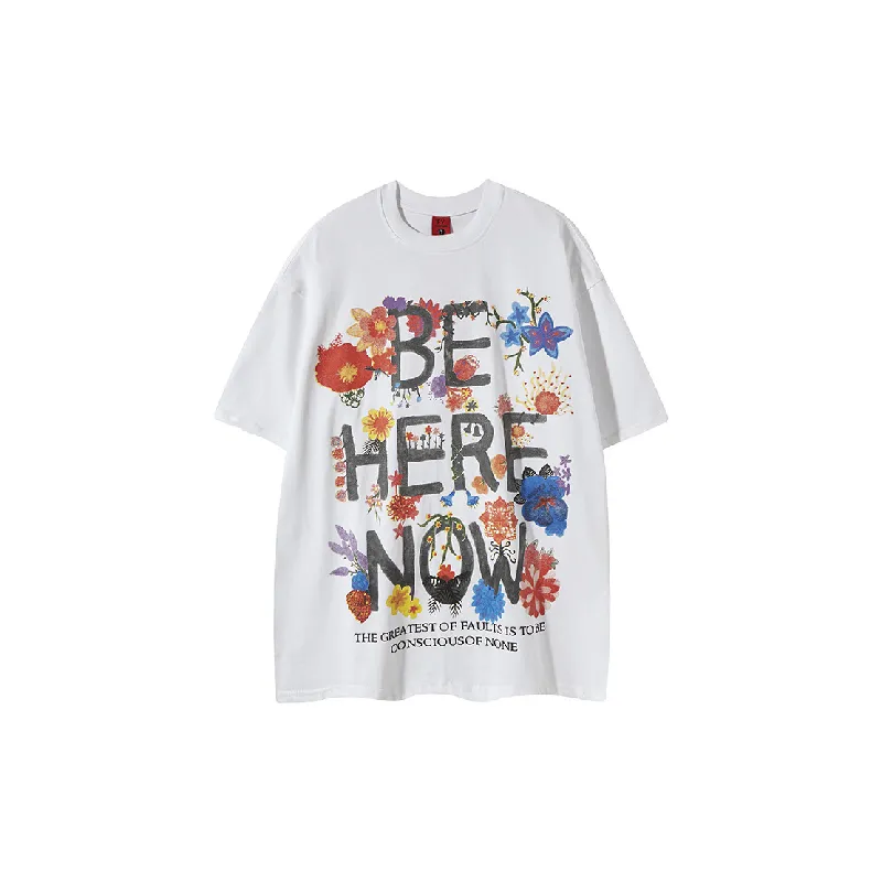 Fashionable Letter 100% Cotton T Shirt-4