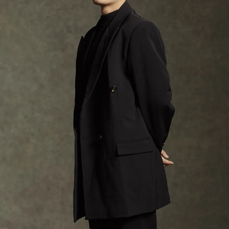 Plain Loose Business Suit-3